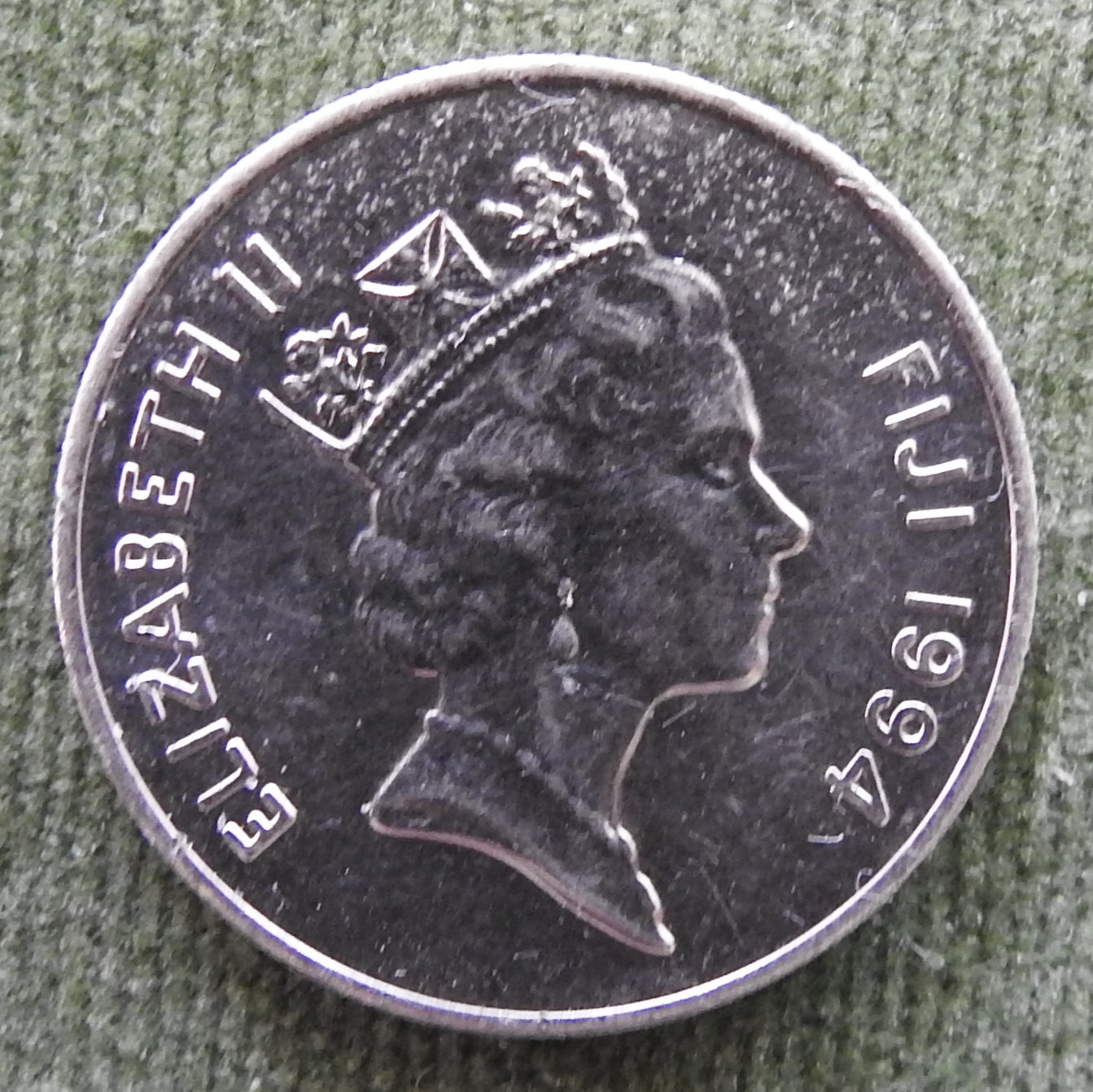 Fiji 1994 10 Cent Throwing Club Coin