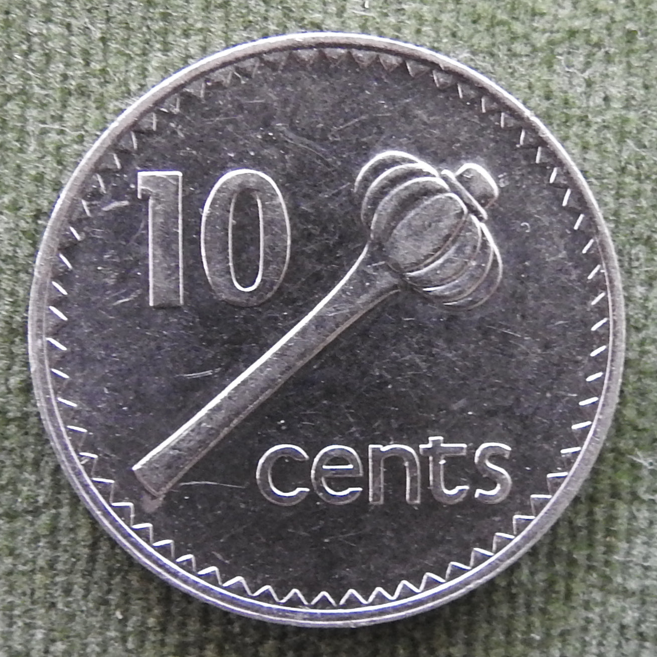 Fiji 1994 10 Cent Throwing Club Coin