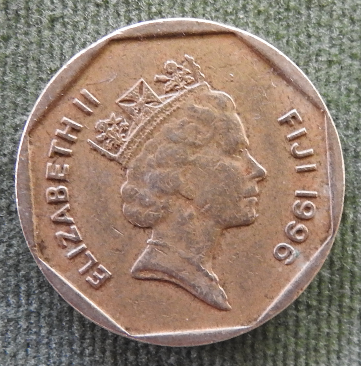 Fiji 1996 1 Dollar Saqamoli Coin