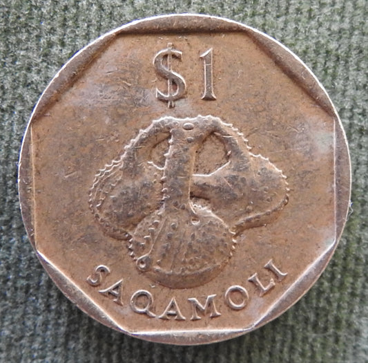 Fiji 1996 1 Dollar Saqamoli Coin
