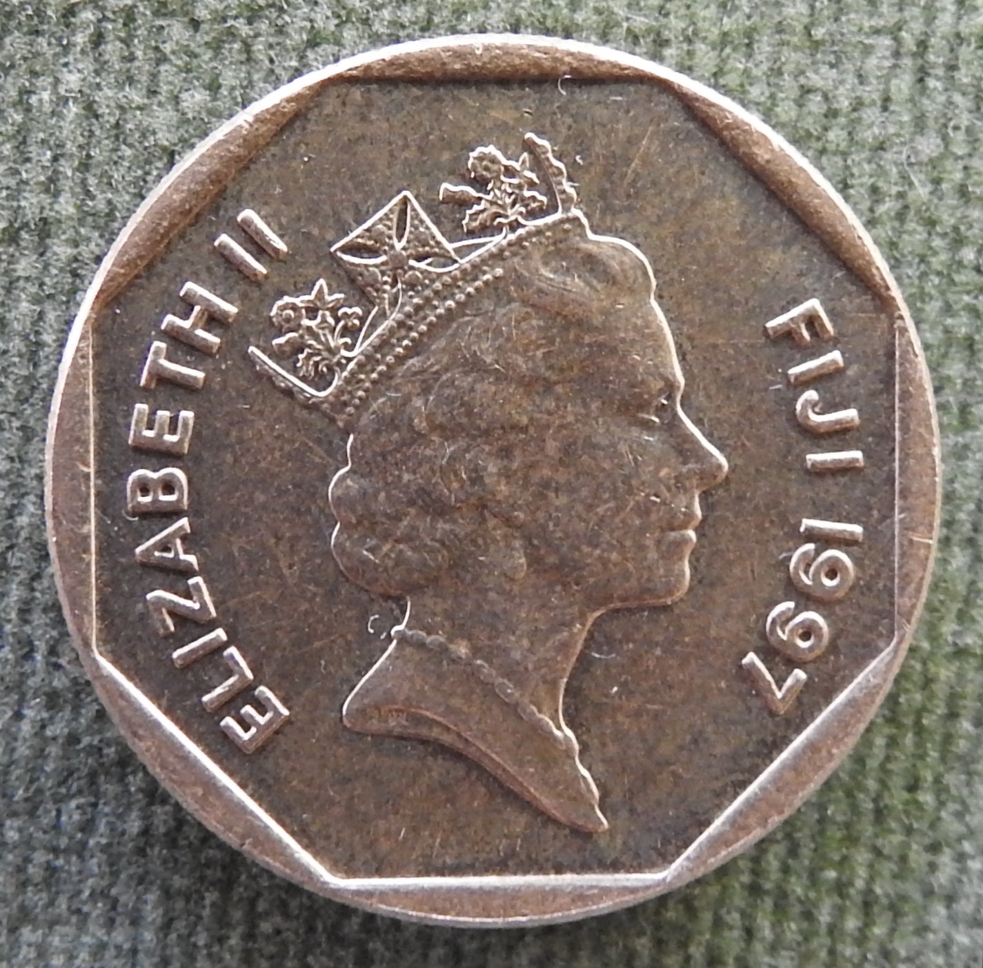 Fiji 1997 1 Dollar Saqamoli Coin