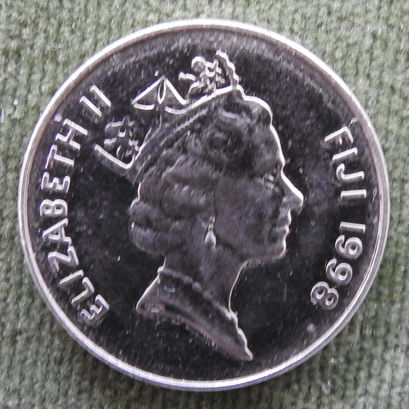 Fiji 1998 10 Cent Queen Elizabeth Coin