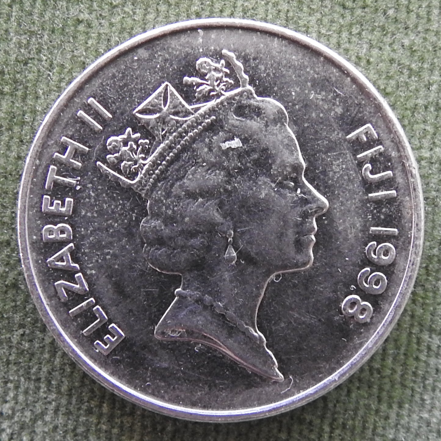Fiji 1998 20 Cent Sperm Whale Tooth Coin