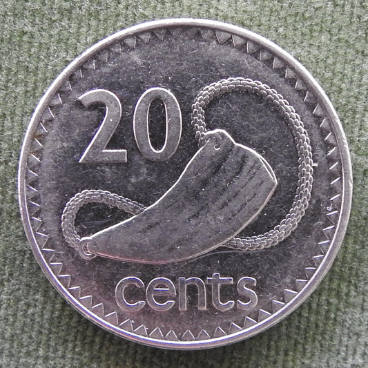 Fiji 1998 20 Cent Sperm Whale Tooth Coin