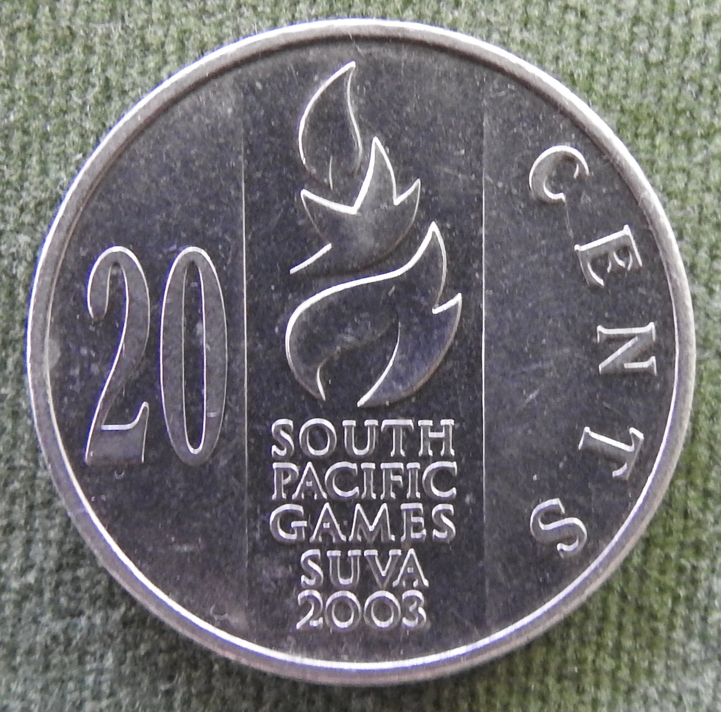 Fiji 2003 20 Cent South Pacific Games Suva Coin