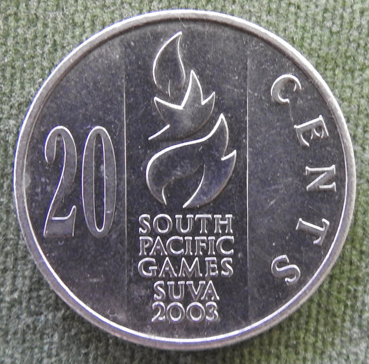 Fiji 2003 20 Cent South Pacific Games Suva Coin