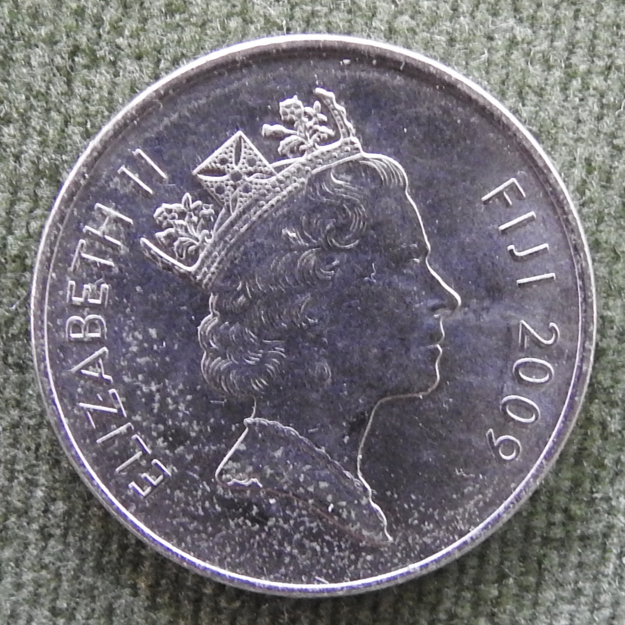 Fiji 2009 10 Cent Throwing Club Coin