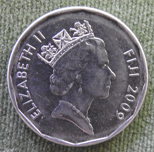 Fiji 2009 50 Cent Fijian Boat Coin