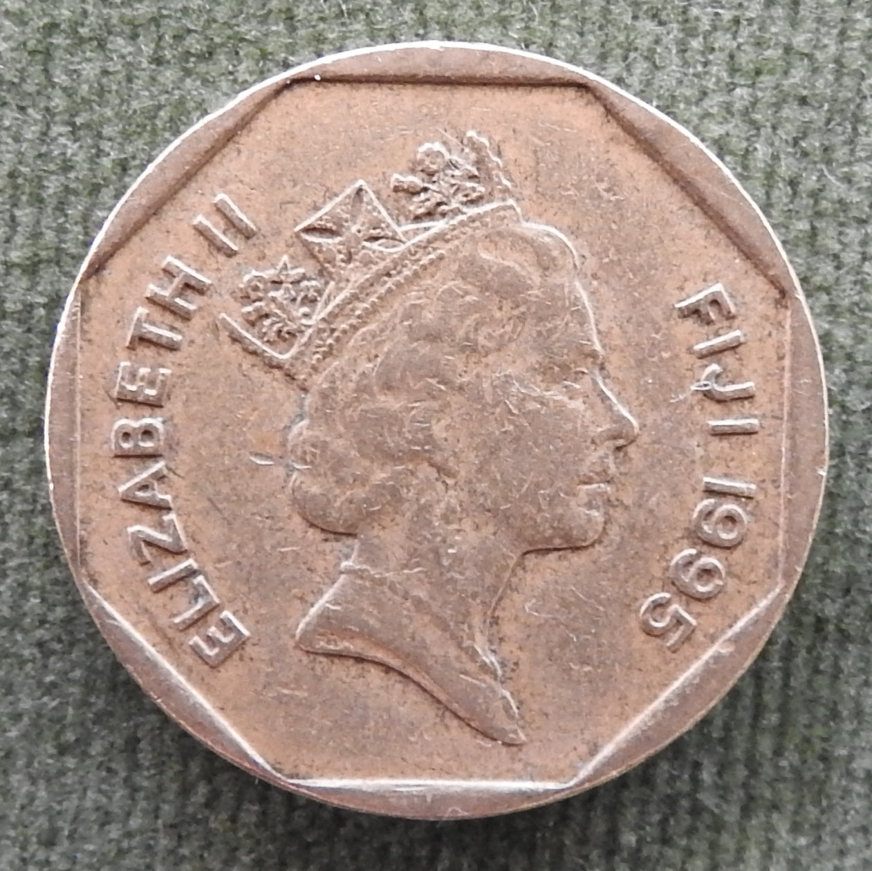 Fiji 1995 1 Dollar Saqamoli Coin
