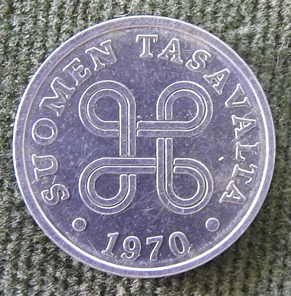 Suomen Tasavalta Finland 1970 1 Penni Coin - Circulated