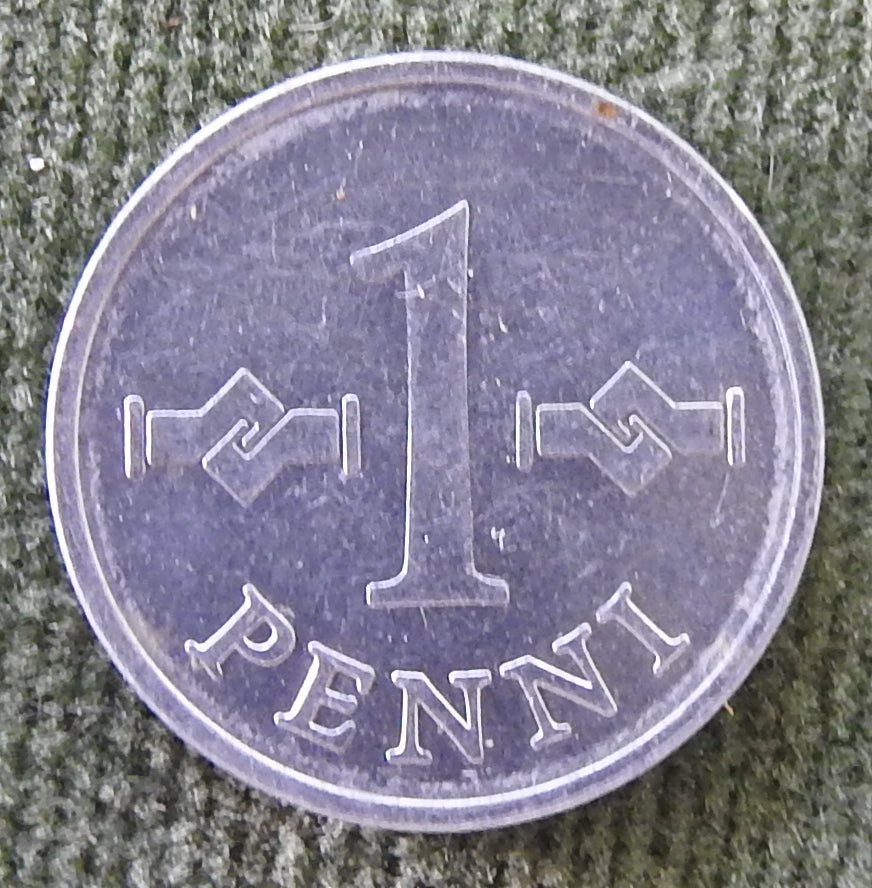 Suomen Tasavalta Finland 1970 1 Penni Coin - Circulated