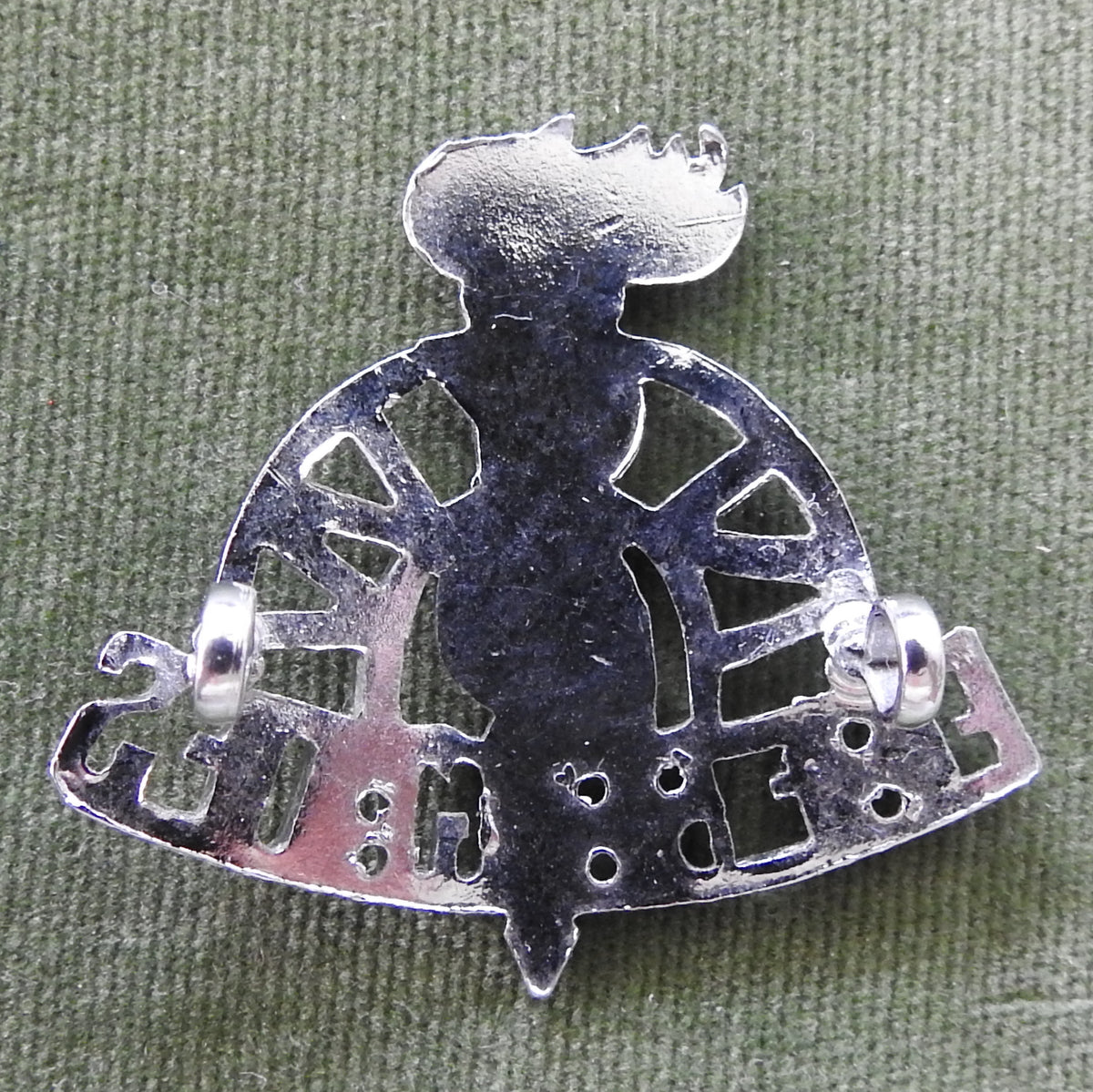 NSW Fire Brigade Chrome Plated Cap Badge In Good Condition With Lugs Intact (No Pins)