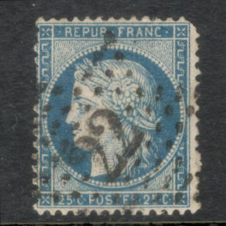 France 1871 25 Centimes Blue Ceres Stamp