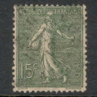 France 1903 15 Centimes Sower Green Stamp