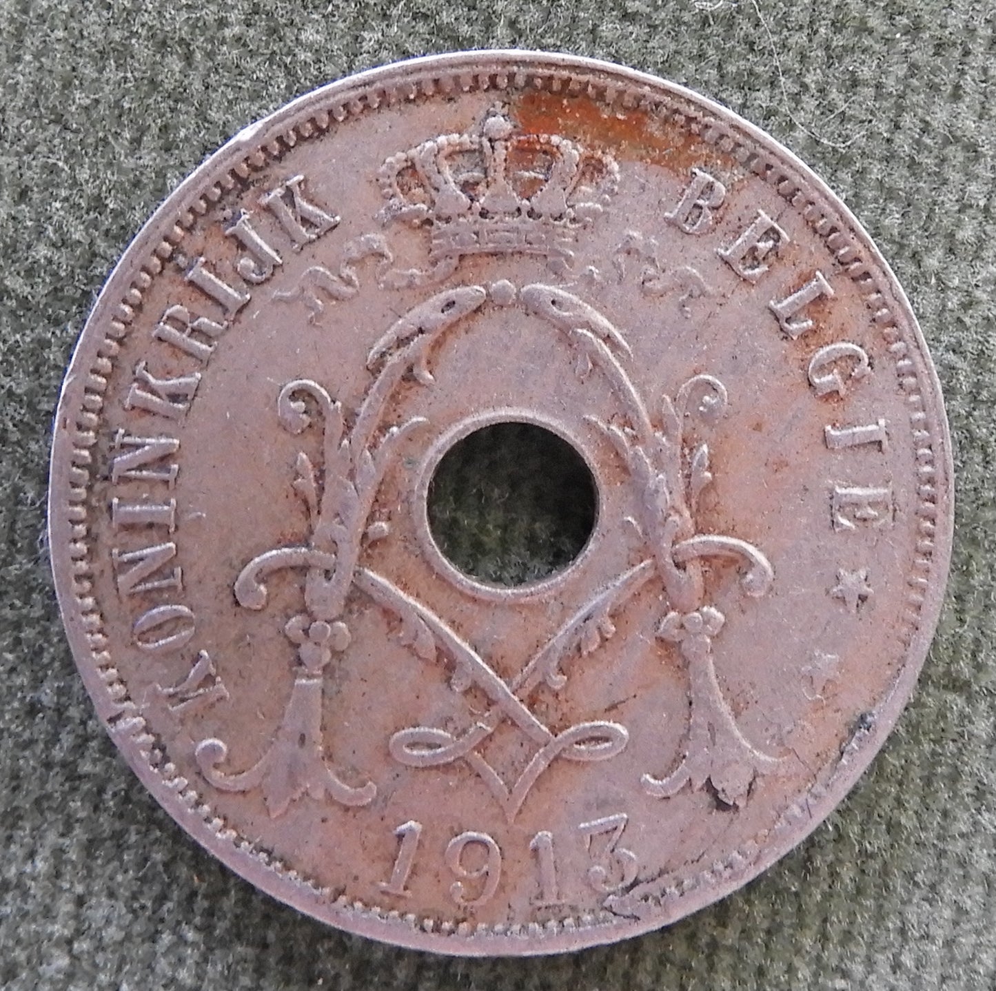 French 1913 25 Centimes Coin