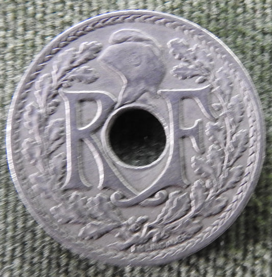 French 1925 10 Centimes Coin - Circulated
