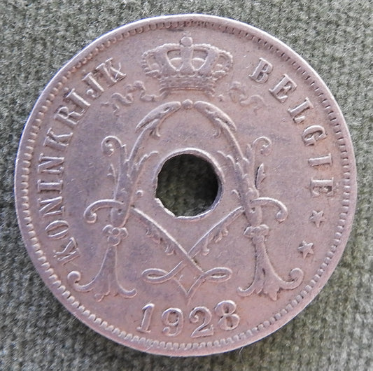 French 1928 25 Centimes Coin
