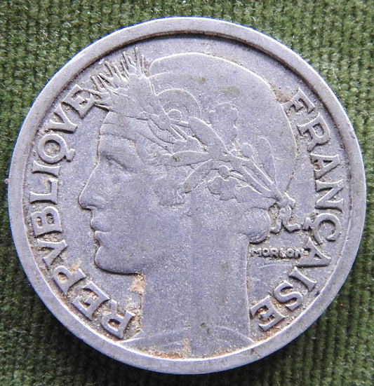 French 1949 2 Franc Coin - Circulated