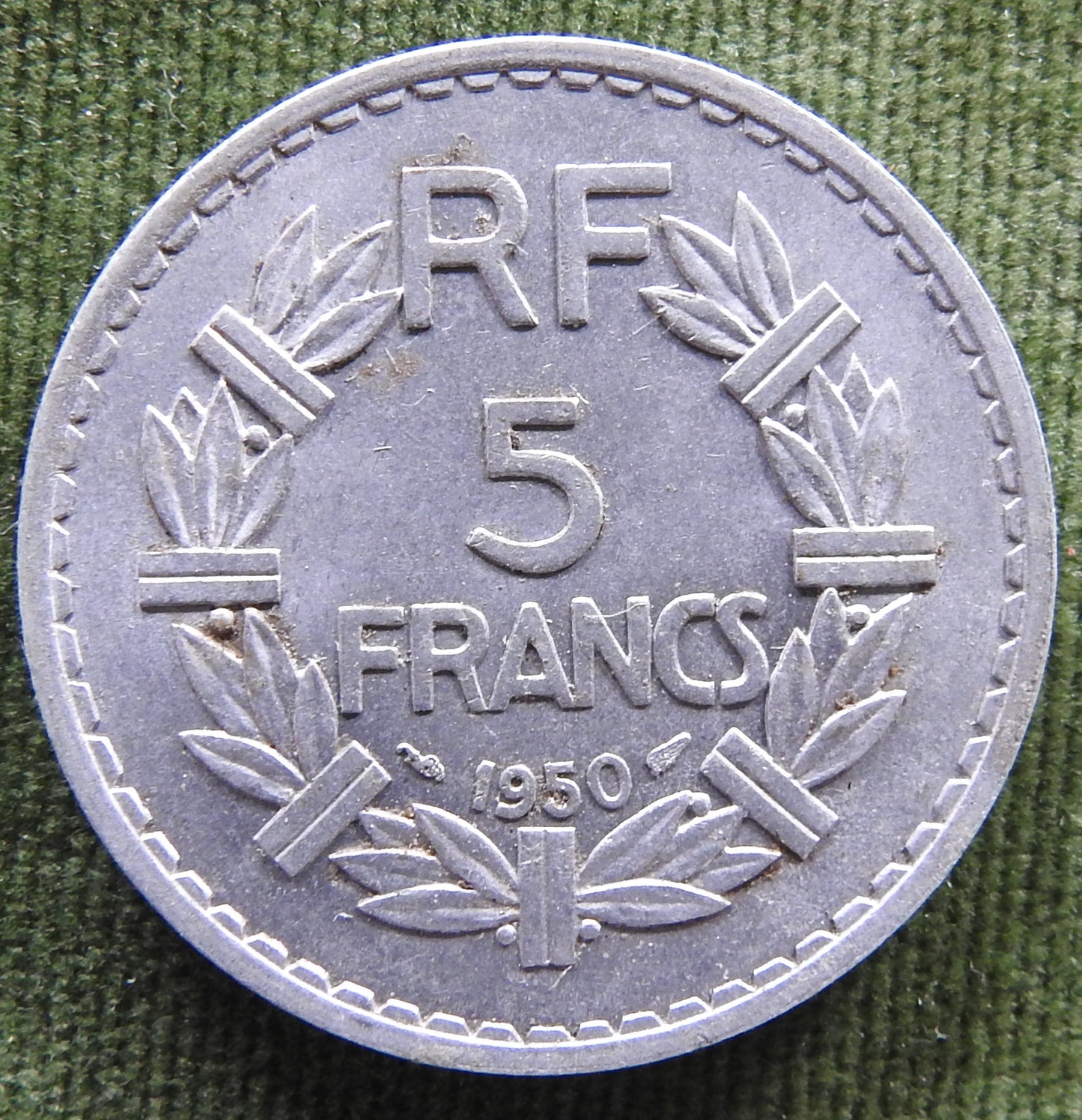 French 1950 5 Franc Coin - Circulated