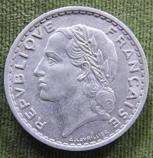 French 1950 5 Franc Coin - Circulated