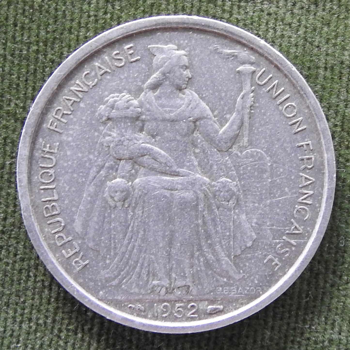 French 1952 5 Franc Coin