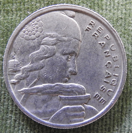 French 1955 100 Franc Coin - Circulated