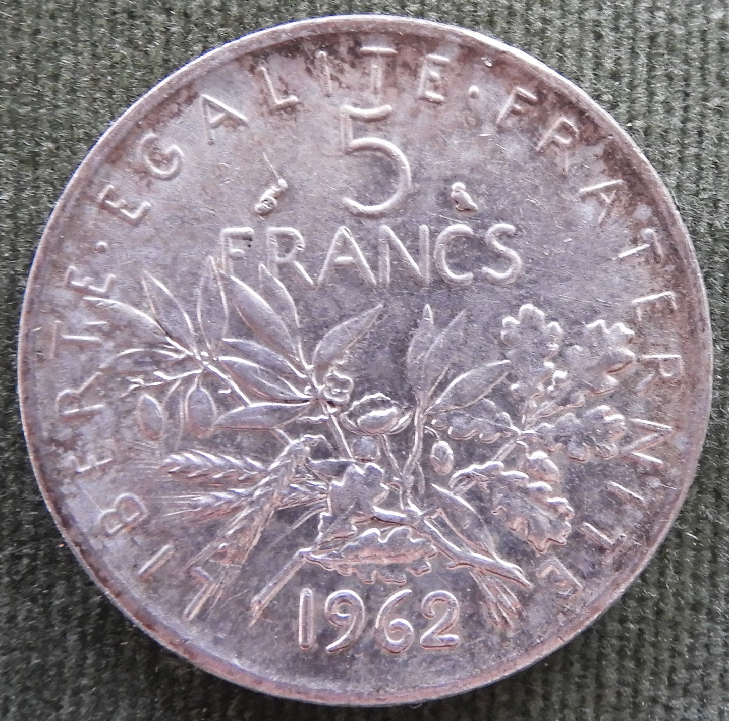 French 1962 5 Franc Coin - Circulated