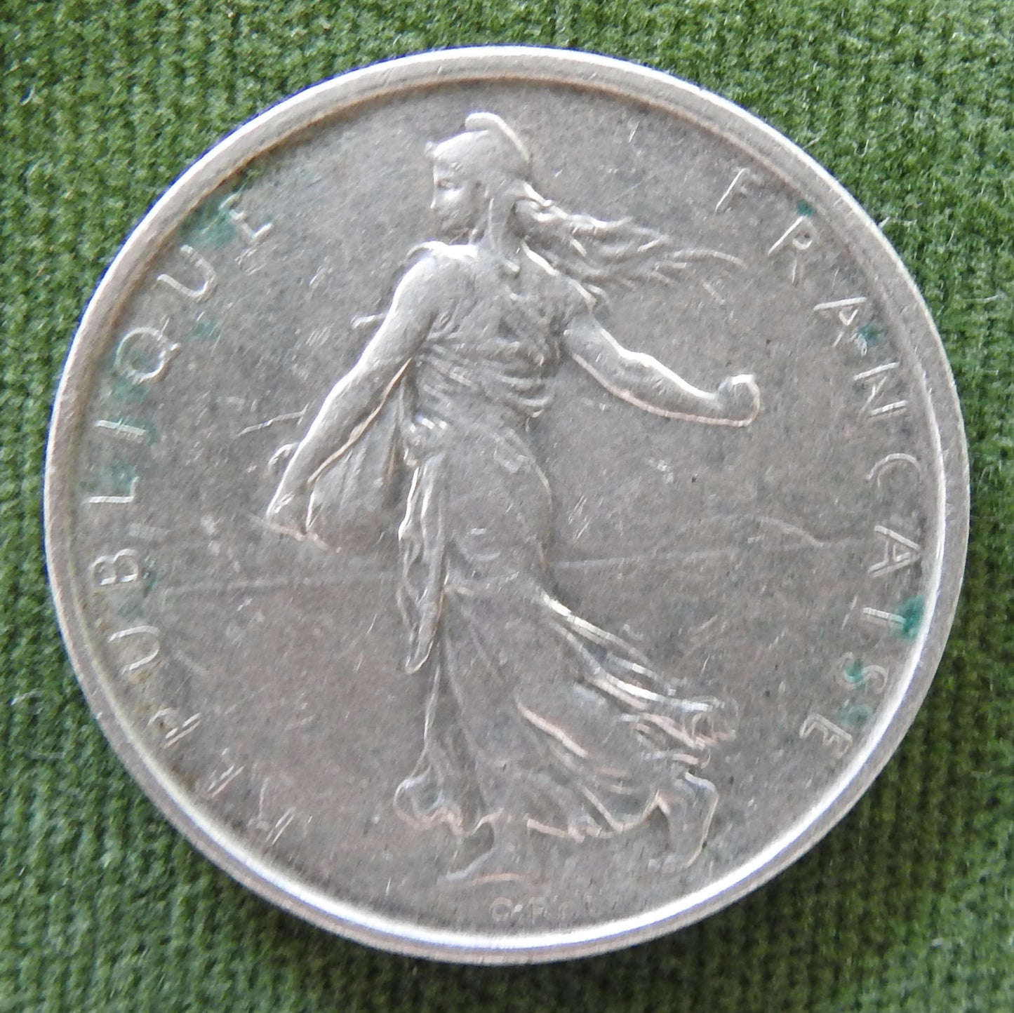 French 1963 5 Franc Silver Coin
