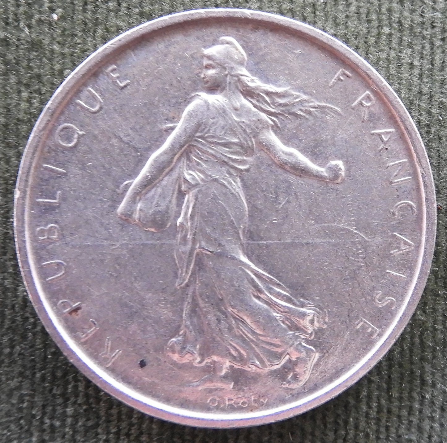 French 1965 5 Franc Coin - Circulated