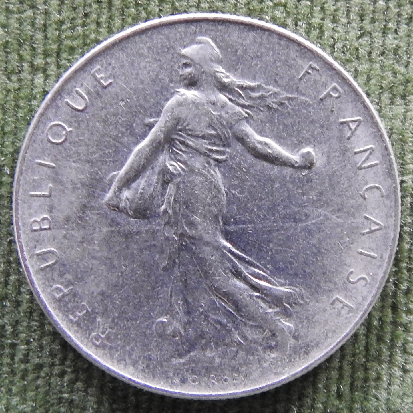 French 1968 1 Franc Coin - Circulated