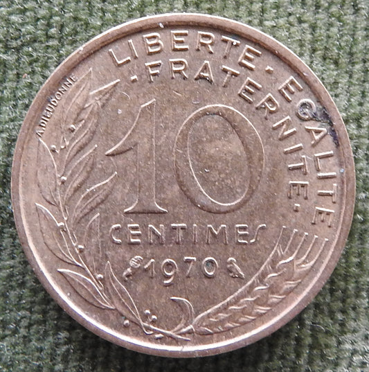 French 1970 10 Centimes Coin - Circulated