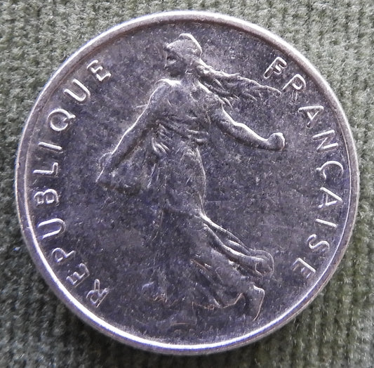 French 1971 1/2 Franc Coin - Circulated