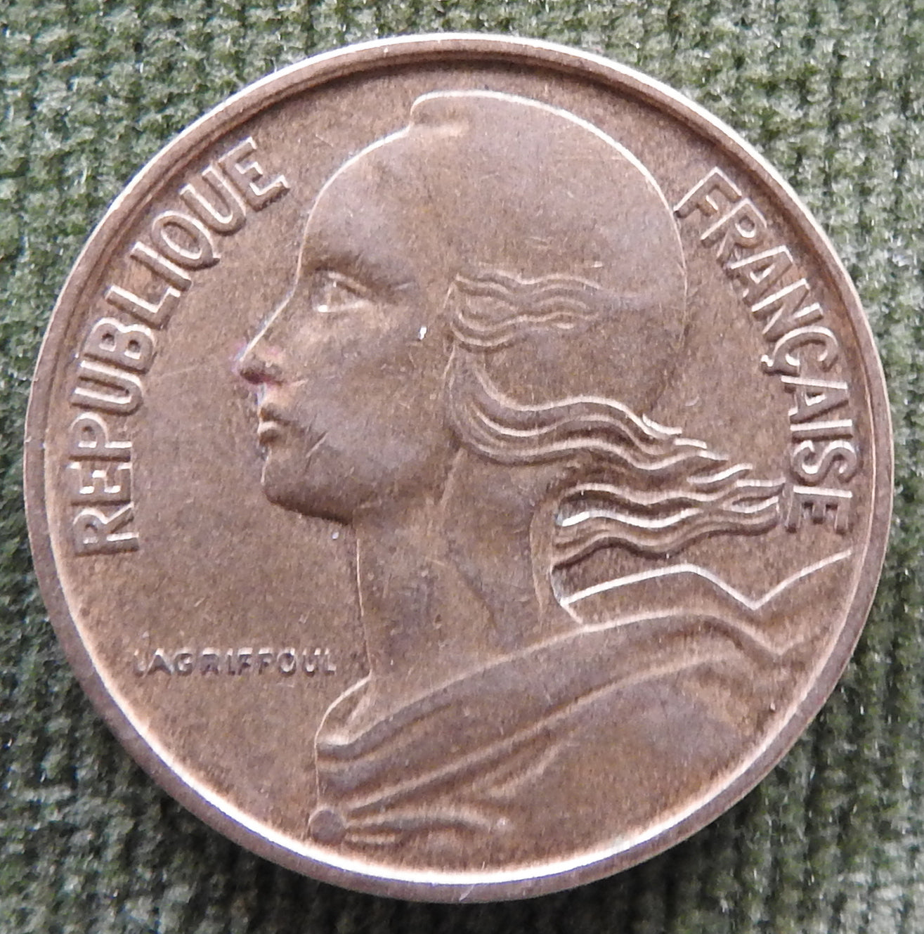 French 1972 10 Centimes Coin - Circulated