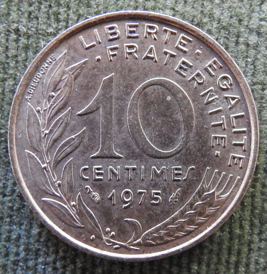 French 1975 10 Centimes Coin - Circulated