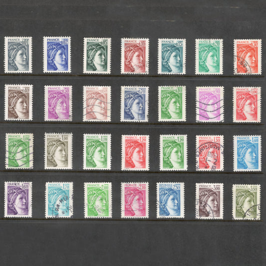 France 1977 Onwards Sabine Stamp Set