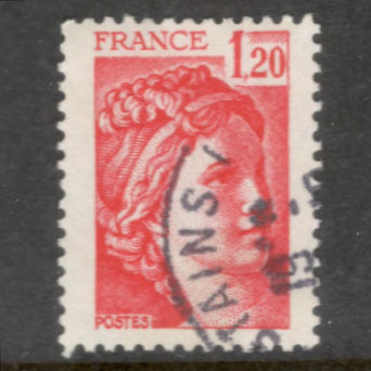 France 1978 1.20 Franc Red Sabine Stamp