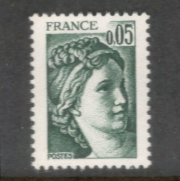 France 1978 0.05 Franc Dark Green Sabine Stamp