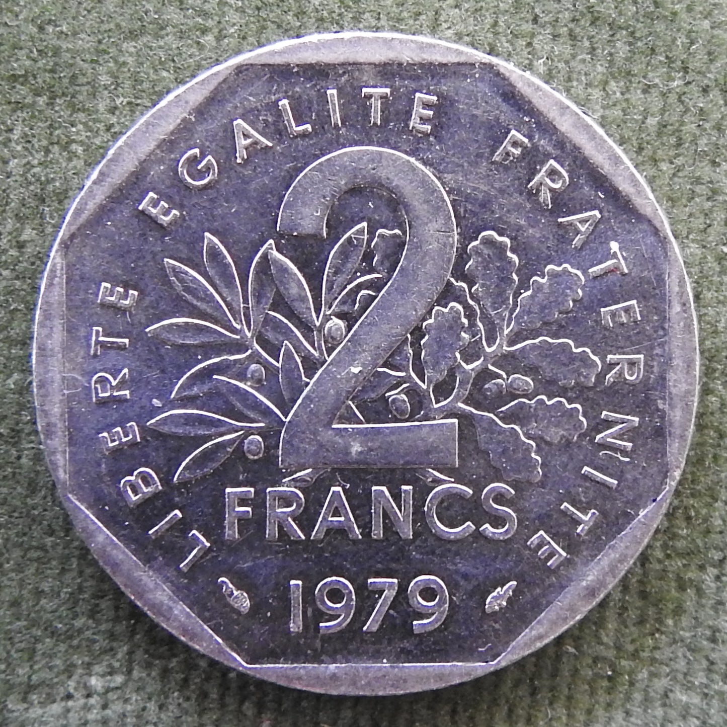French 1979 2 Franc Coin