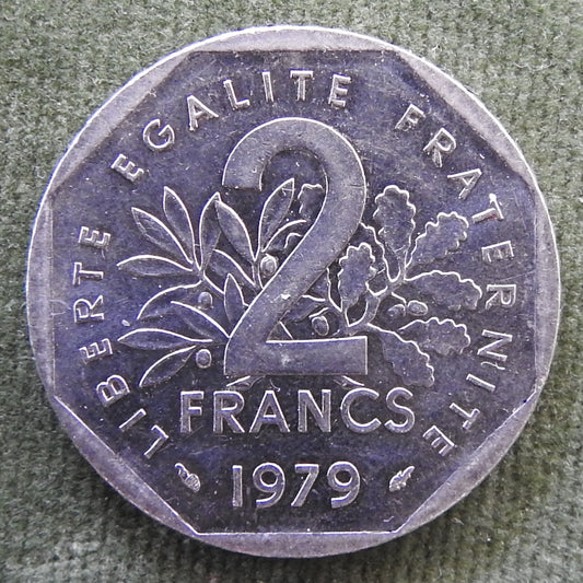 French 1979 2 Franc Coin
