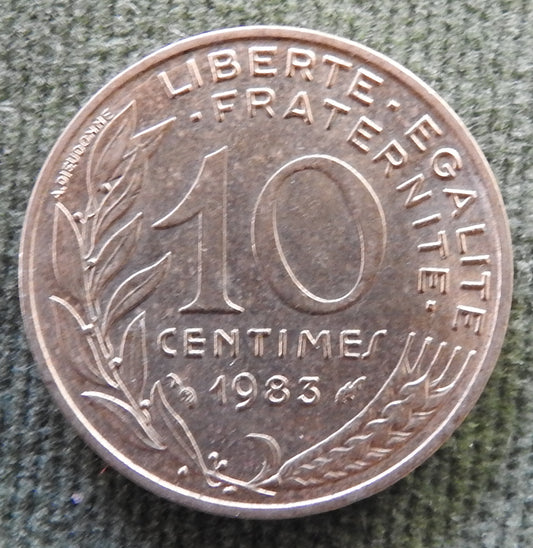 French 1983 10 Centimes Coin - Circulated
