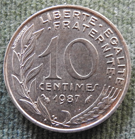 French 1987 10 Centimes Coin - Circulated