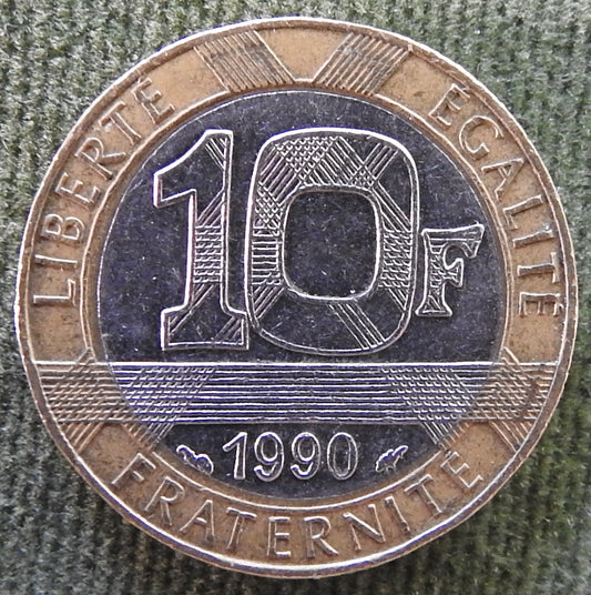 French 1990 10 Franc Coin - Circulated