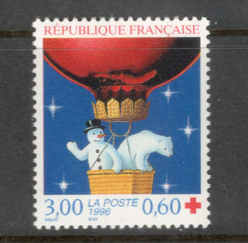 France 1996 3.00 + 0.60 Franc Red Cross Multicoloured Stamp