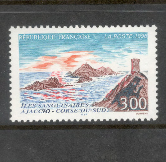 France 1996 3.00 Franc Iles Sanguinaires Tourism Multicoloured Stamp
