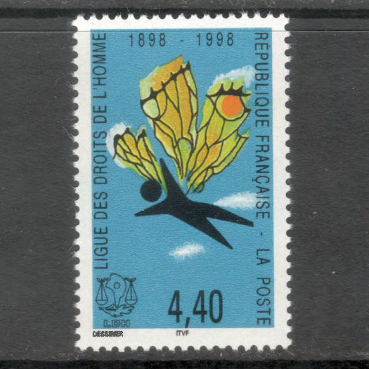 France 1998 4.40 Franc 100th Anniversary of LDH - Human Rights Organization Stamp