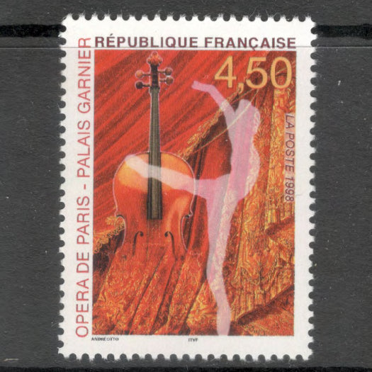 France 1998 4.50 Franc The Opera of Paris Multicoloured Stamp