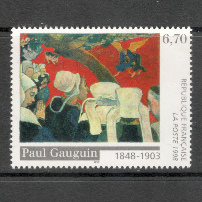 France 1998 6.70 Franc 150th Anniversary of the Birth of Paul Gauguin Multicoloured Stamp