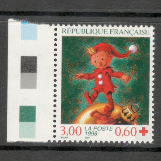 France 1998 3.00 Franc Red Cross Multicoloured Stamp
