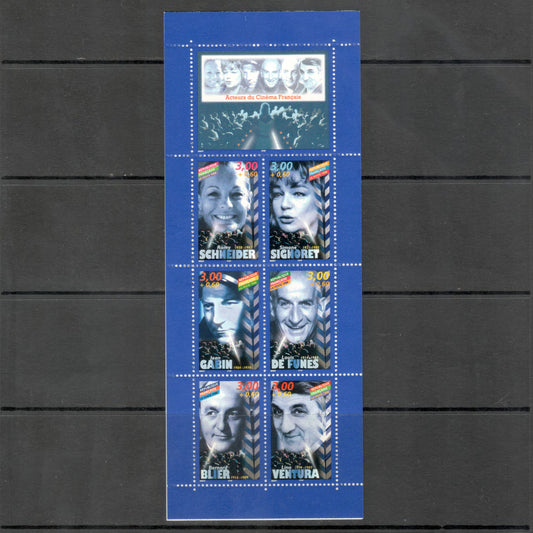 France 1998 3.00 Franc Heroes from French Movies Multicoloured Stamp Booklet