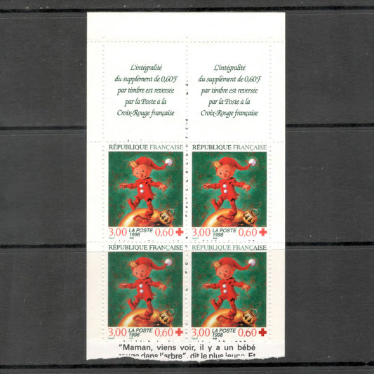 France 1998 3.00 Franc France Red Cross Multicoloured Stamp Booklet